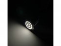 Push button (on/off) metal IP65 waterproof round 16mm white with power symb